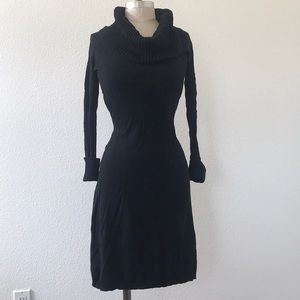 COWL NECK SWEATER DRESS